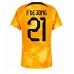 Nederländerna Frenkie de Jong #21 Replika Hemma matchkläder VM 2022 Korta ärmar